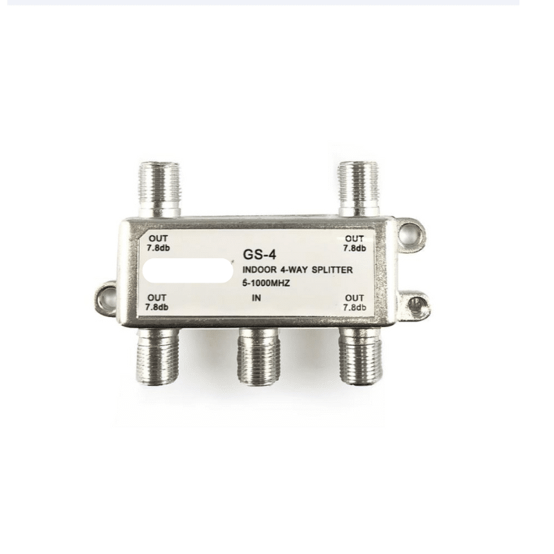 Splitter para cable RG-6 4 vías