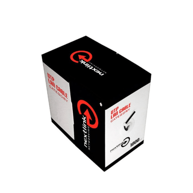 Cable UTP categoria 5E, exterior, caja de 305 mts negro