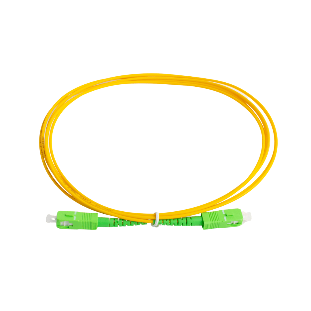 Patch Cord de fibra SC/APC a SC/APC de 3 m