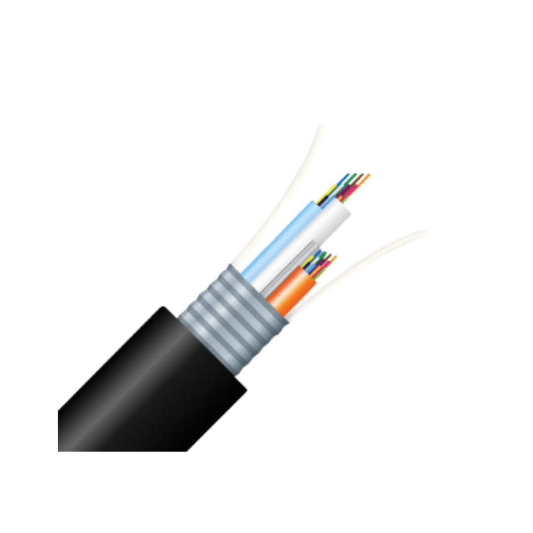 Fibra óptica armada 24 hilos