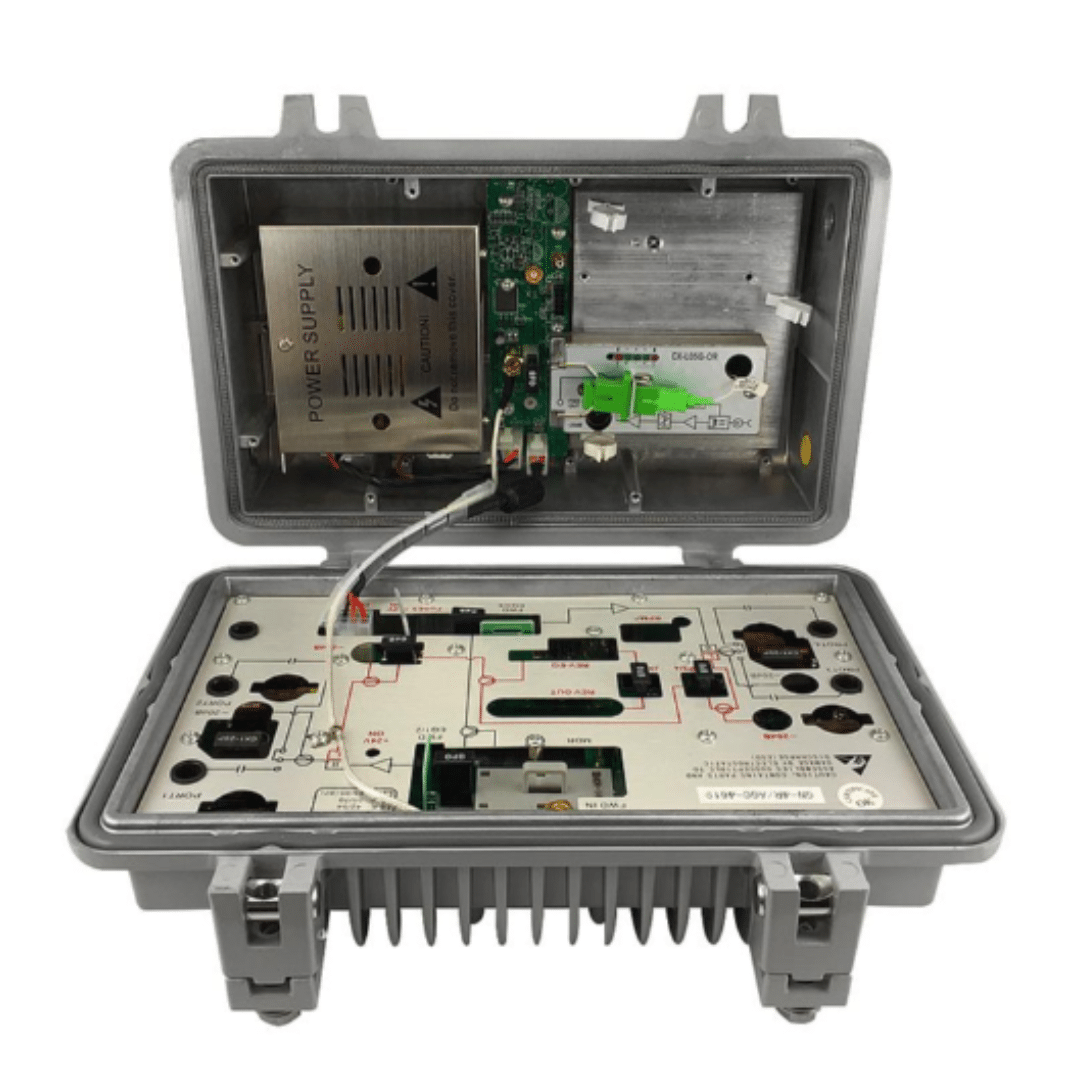 Nodo optico 860 MHz. Soporta módulo de retorno , 35 - 95 V AC