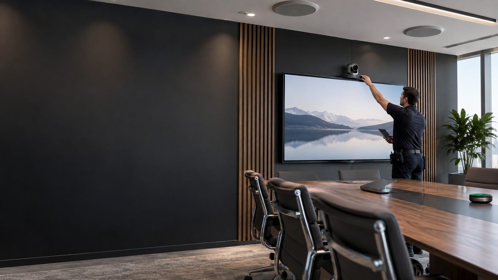 Instalación audiovisual para una sala de reuniones